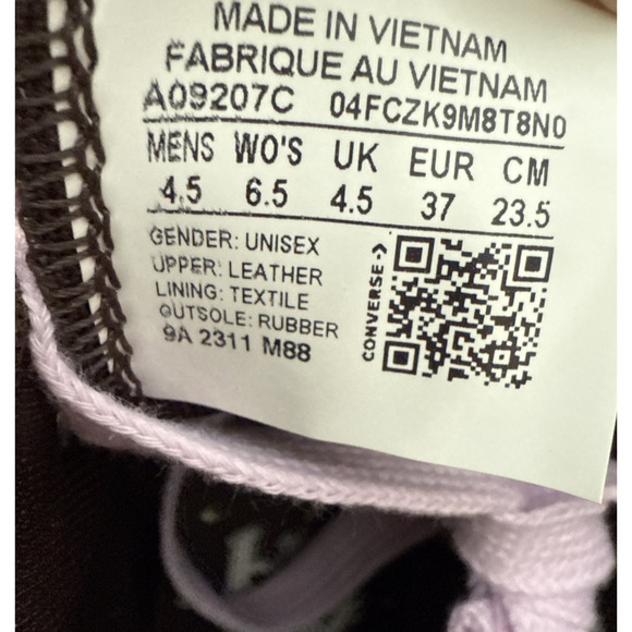 Converse CTAS High Black Joy Collection Women's Size 6.5 A09207C New - Picture 8 of 10